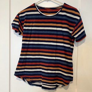 Madewell Women's Striped Short Sleeve Cotton T-Shirt Size S